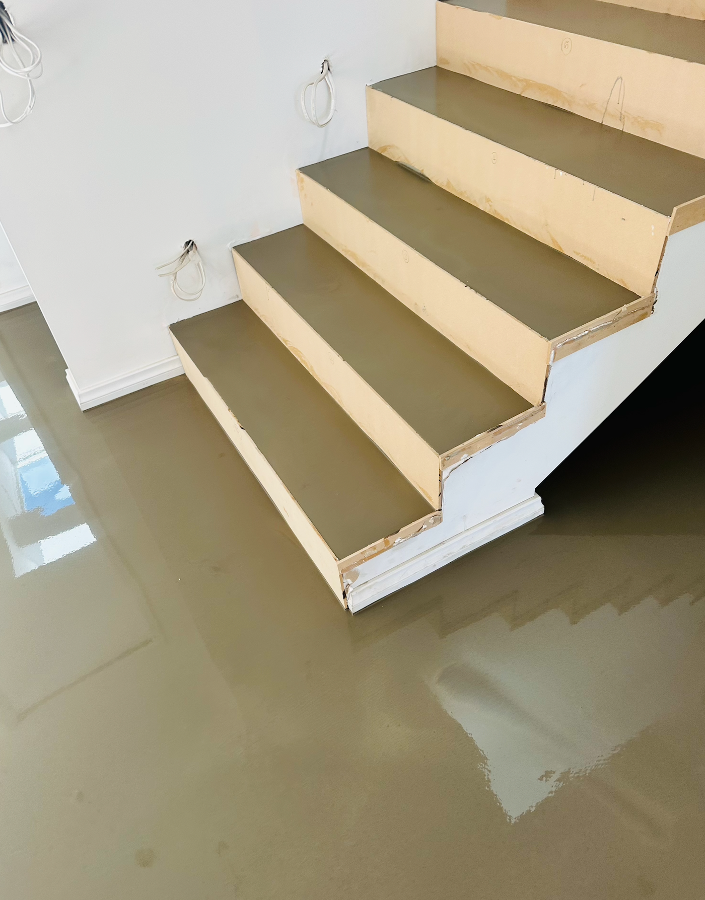 Staircase under construction interior